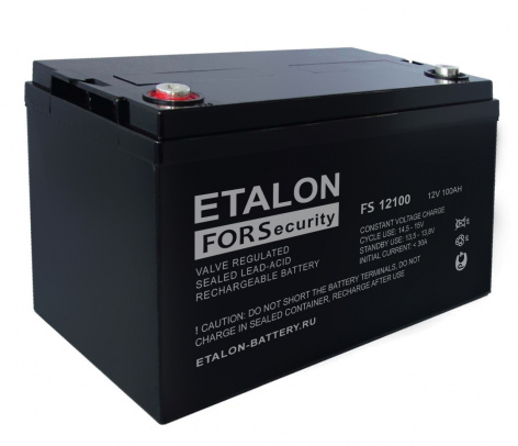 Купить аккумулятор etalon fs 12100 12в 100 а∙ч