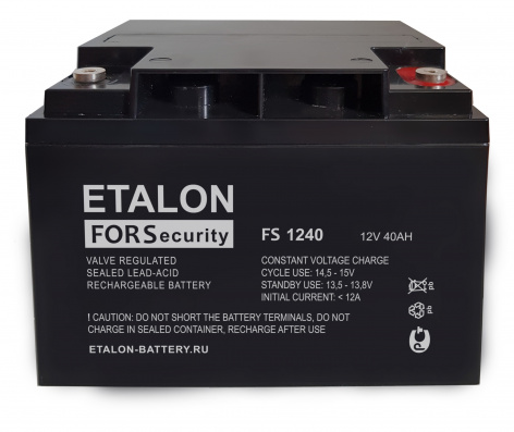 Купить аккумулятор etalon fs 1240 12в 40 а∙ч